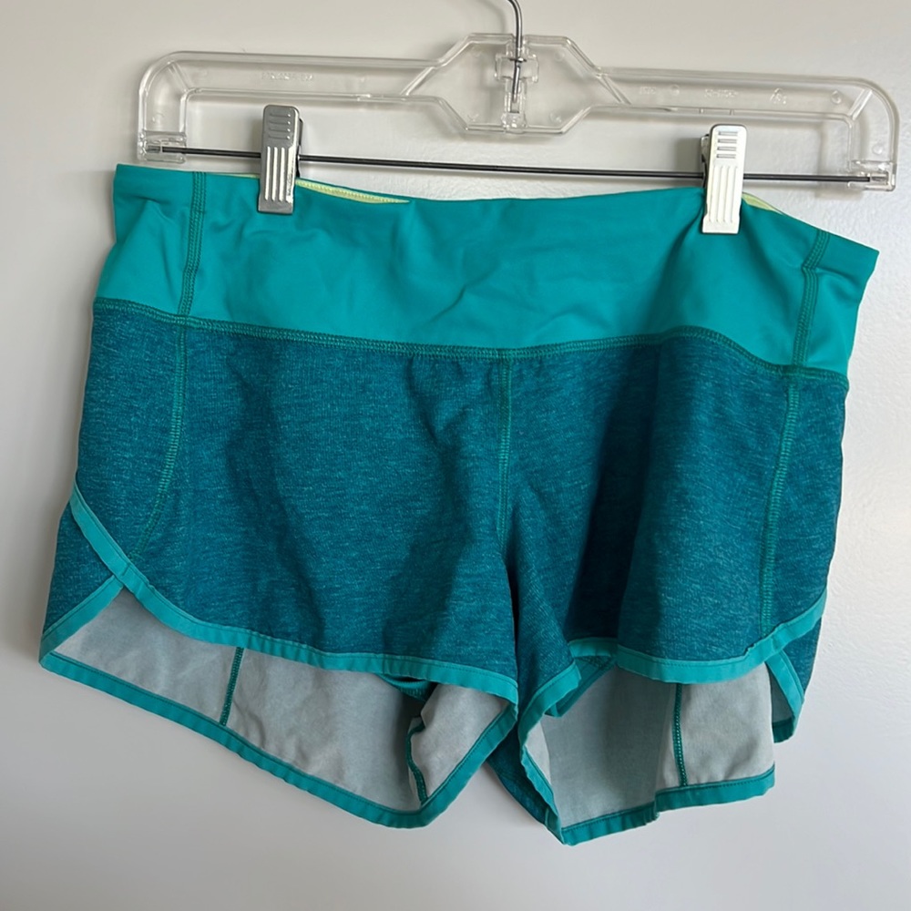 Lululemon teal shorts
